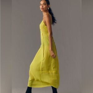 Anthropologie SHEER PANELED Midi TUNIC DRESS 6 Fairy Romantic Feminine refresh